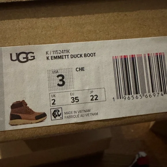Timberland Boys K Emmet Duck Boot size 3 Brand New - Picture 3 of 3